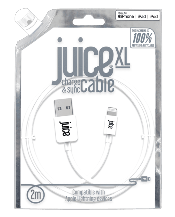 JUICE XL CHARGE AND SYNC LIGHTNING TO USB CABLE